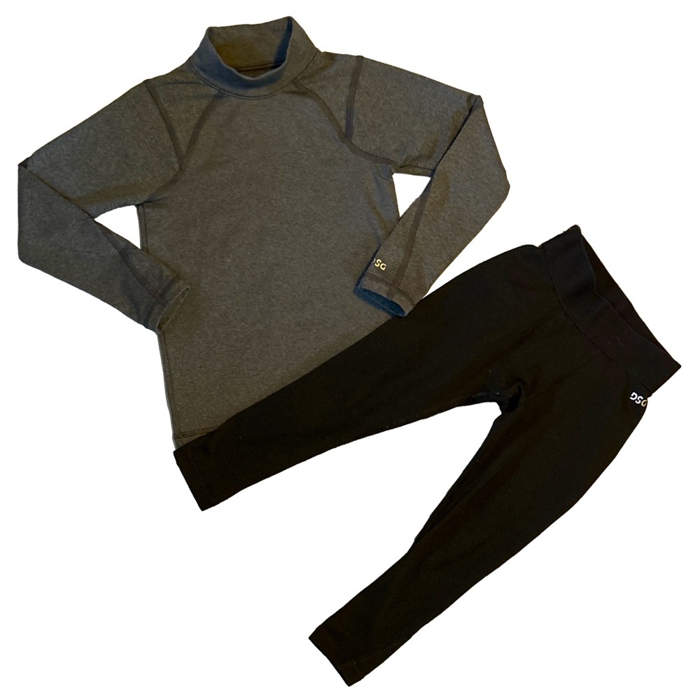 DSG Gray and Black Athletic Set XXS 4-5